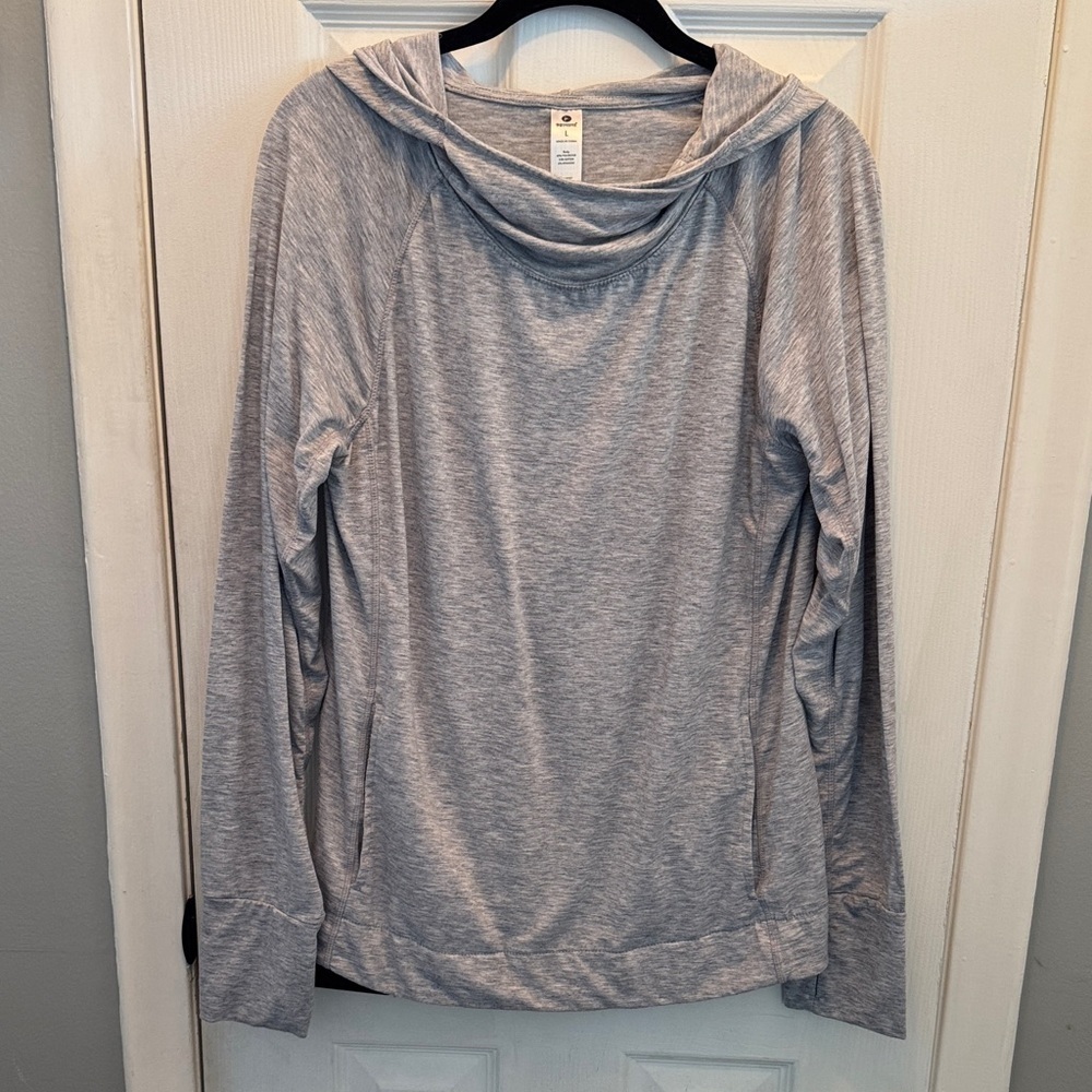 Champion Women's Light Gray Hoodie